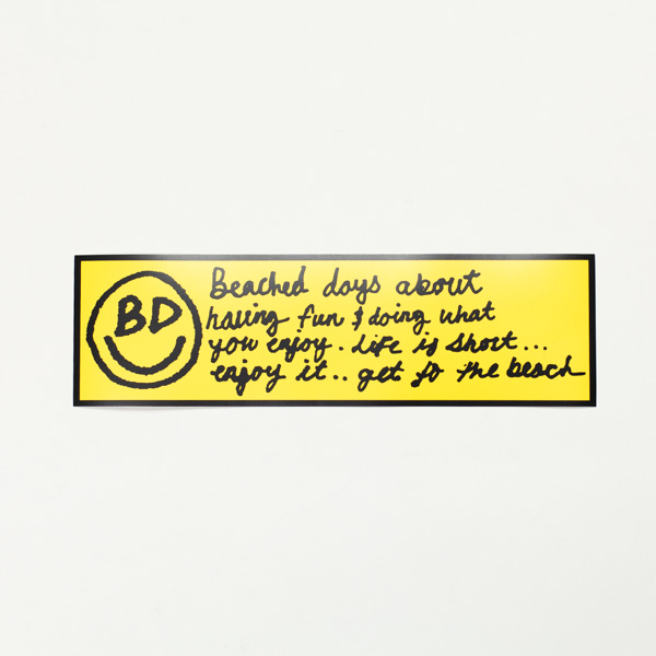 [ BEACHED DAYS ] BUMPER STICKER