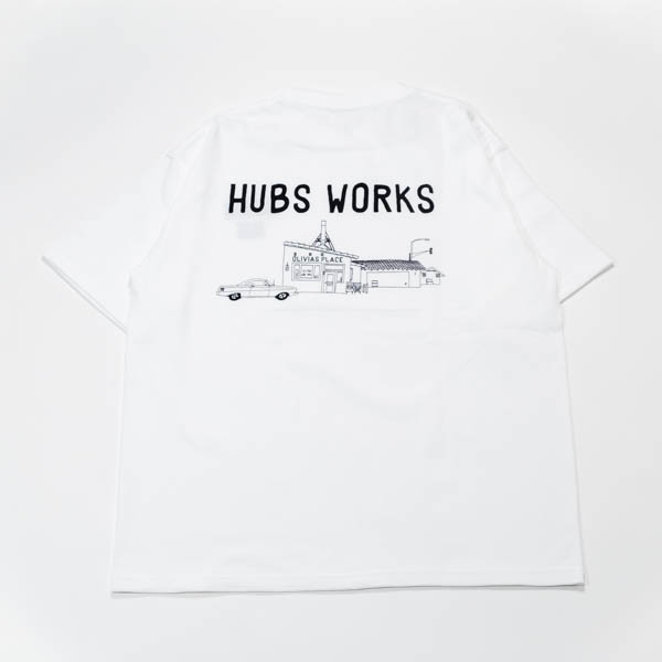 HUBS バックプリントTシャツ