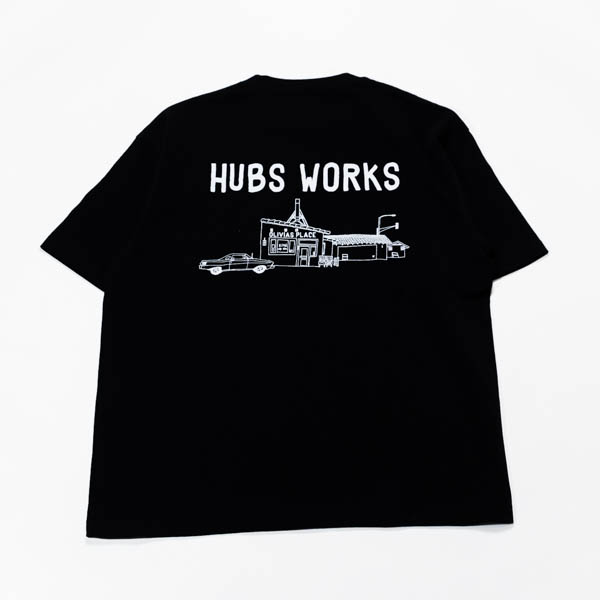 HUBS バックプリントTシャツ